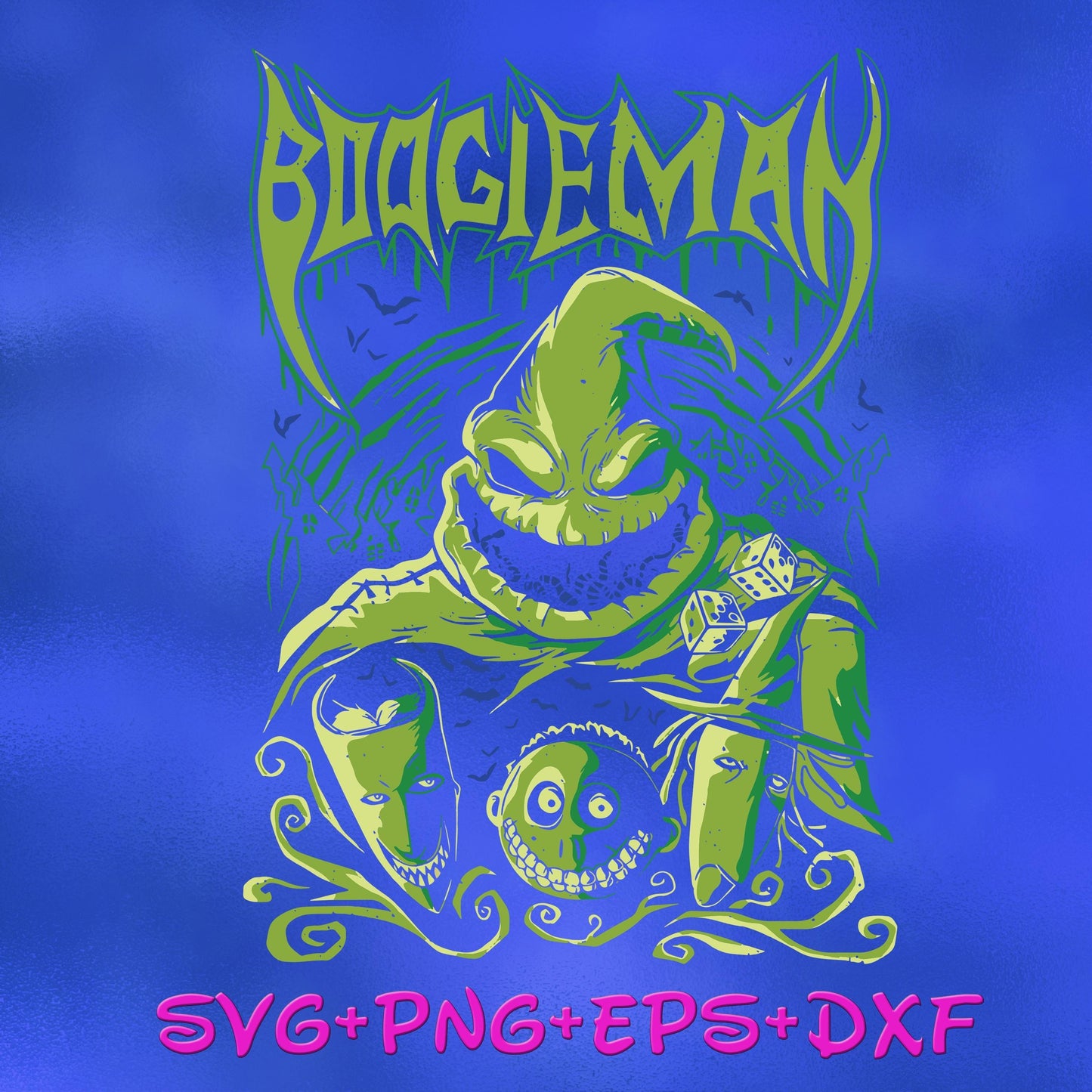 Nightmare Before Christmas OOGIE BOOGIE Halloween Svg, Halloween Nightmare Svg, Horror Halloween Svg, Spooky Season Svg, Trick Or Treat Svg