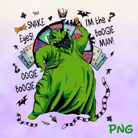 Nightmare Before Christmas OOGIE BOOGIE Halloween png, Halloween Nightmare png, Horror Halloween png, Spooky Season png, Trick Or Treat png