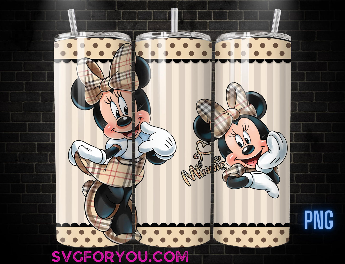 Retro Minnie Mouse 20 oz Skinny Tumbler, Mickey Mouse Sublimation Design Template, Mickey Comic Book Strip png