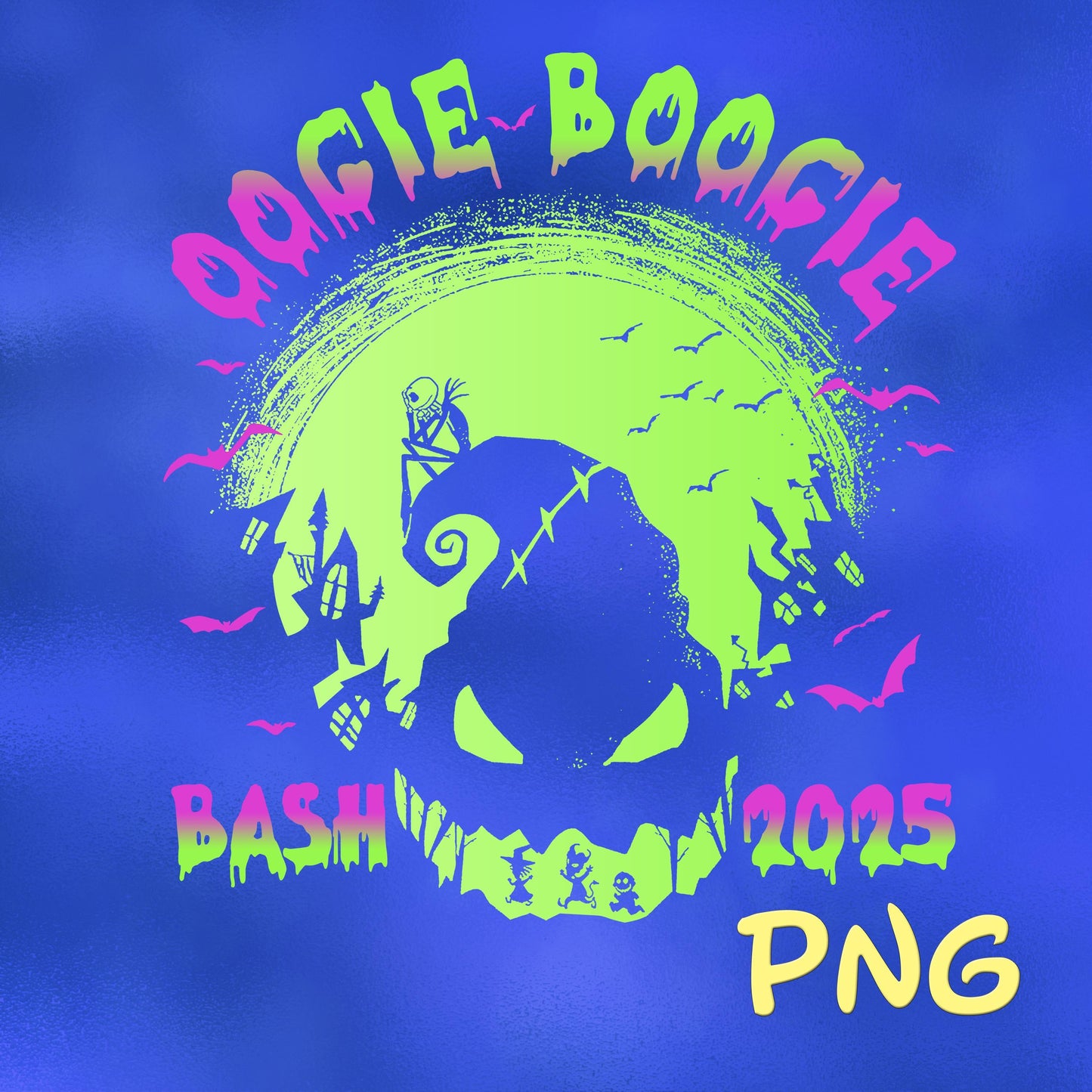Nightmare Before Christmas OOGIE BOOGIE BASH 2025 Halloween png, Horror Halloween png, Spooky Season png, Trick Or Treat png