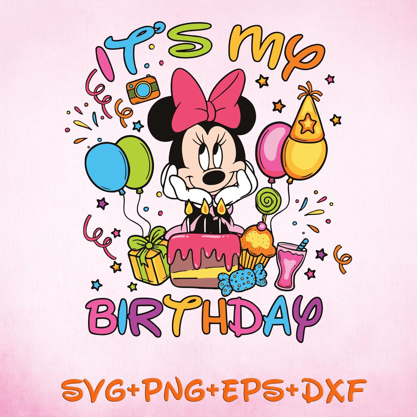 Minnie Mouse It's My Birthday SVG, Birthday Shirt Design, Minnie Mouse Birthday Svg, Birthday Party Svg, Magical Birthday Girl Svg