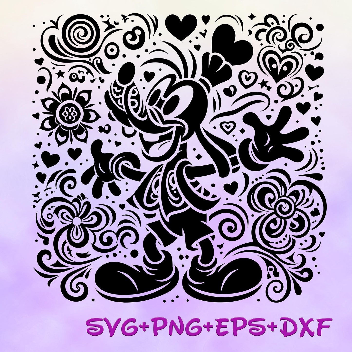 Goofy Mandala SVG, Enchanted Svg, Silhouette Cut Files, Zentangle SVG, Sublimation Design, Mickey and friends Sketch Png svg