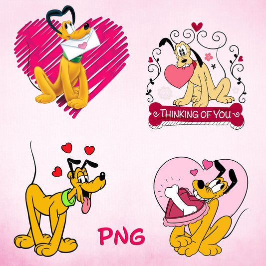 Retro Pluto Valentine's, Pluto Love Letter PNG, Valentine's Day png, Pluto Chocolate Hearts png, Valentine's shirt png bundle