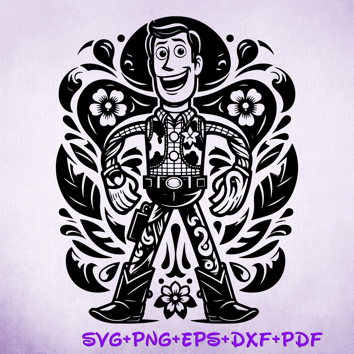 Woody Toy Story Mandala SVG, Toy Story SVG, Zentagle SVG, Mandala Svg, Silhouette Cut Files, Png, Printable, Clipart, Sublimation Design