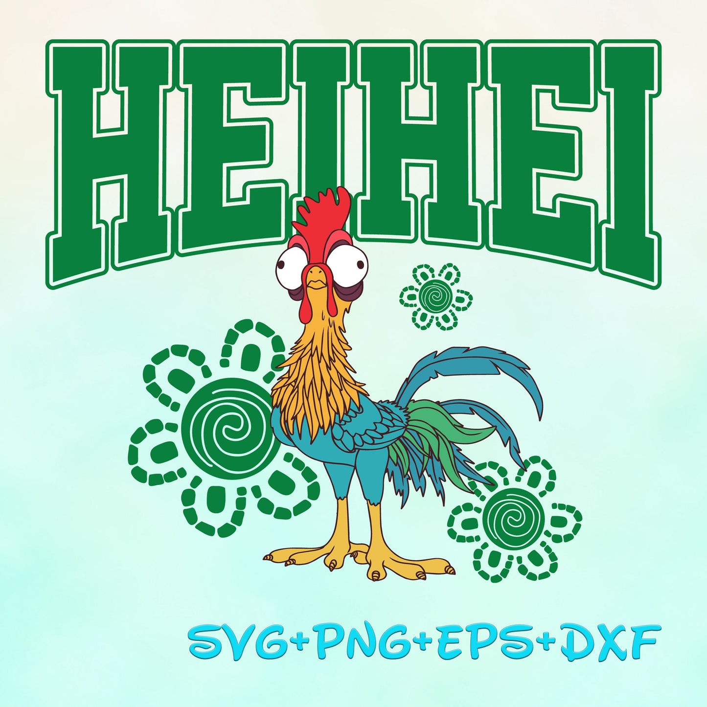 Heihei SVG PNG, Moana Svg, Moana Movie 2 Png, Moana Svg, Pua And Heihei Png, Pua Christmas Svg, Hei Hei Christmas Png