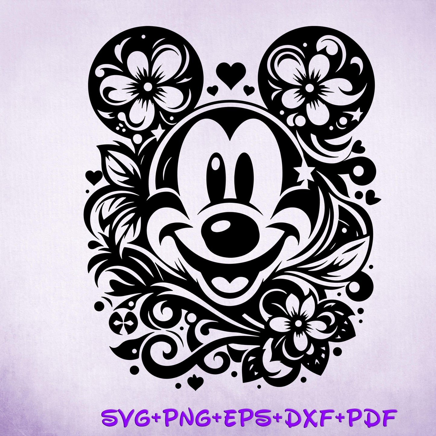 Retro Mickey Mandala SVG, Enchanted Svg, Mandala Svg, Silhouette Cut Files, Printable Clipart, Sublimation Design, Mickey Sketch Png