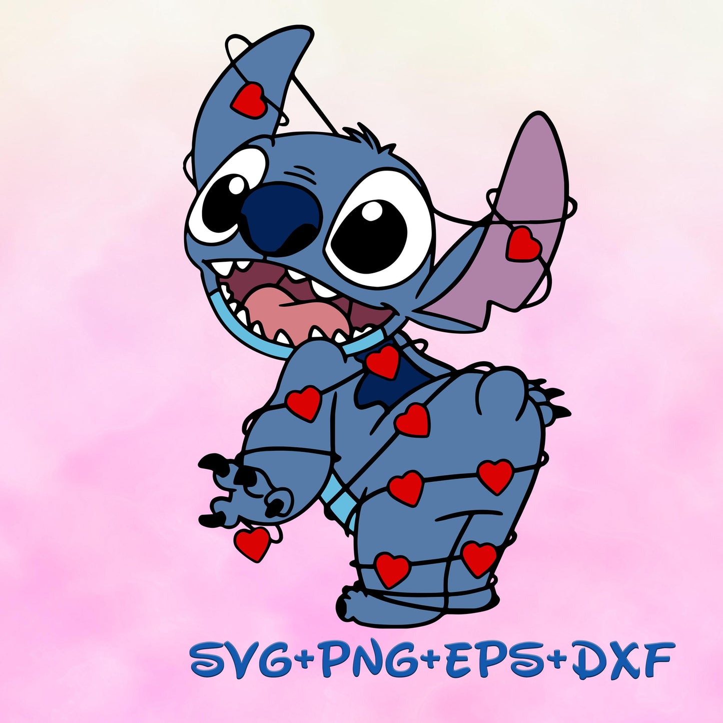 Stitch Valentines Candy Heart String PNG SVG Love svg valentines day svg Image Bundle
