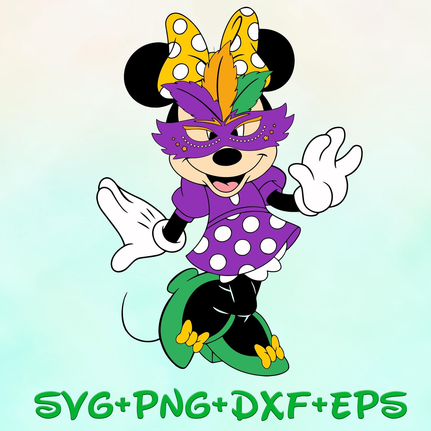 Minnie Mardi Gras Balloon Svg Png, Mardi Gras , Mouse And Friends Mardi Gras, Carnival Matching Svg, Castle Fat Tuesday, Happy Mardi Gras