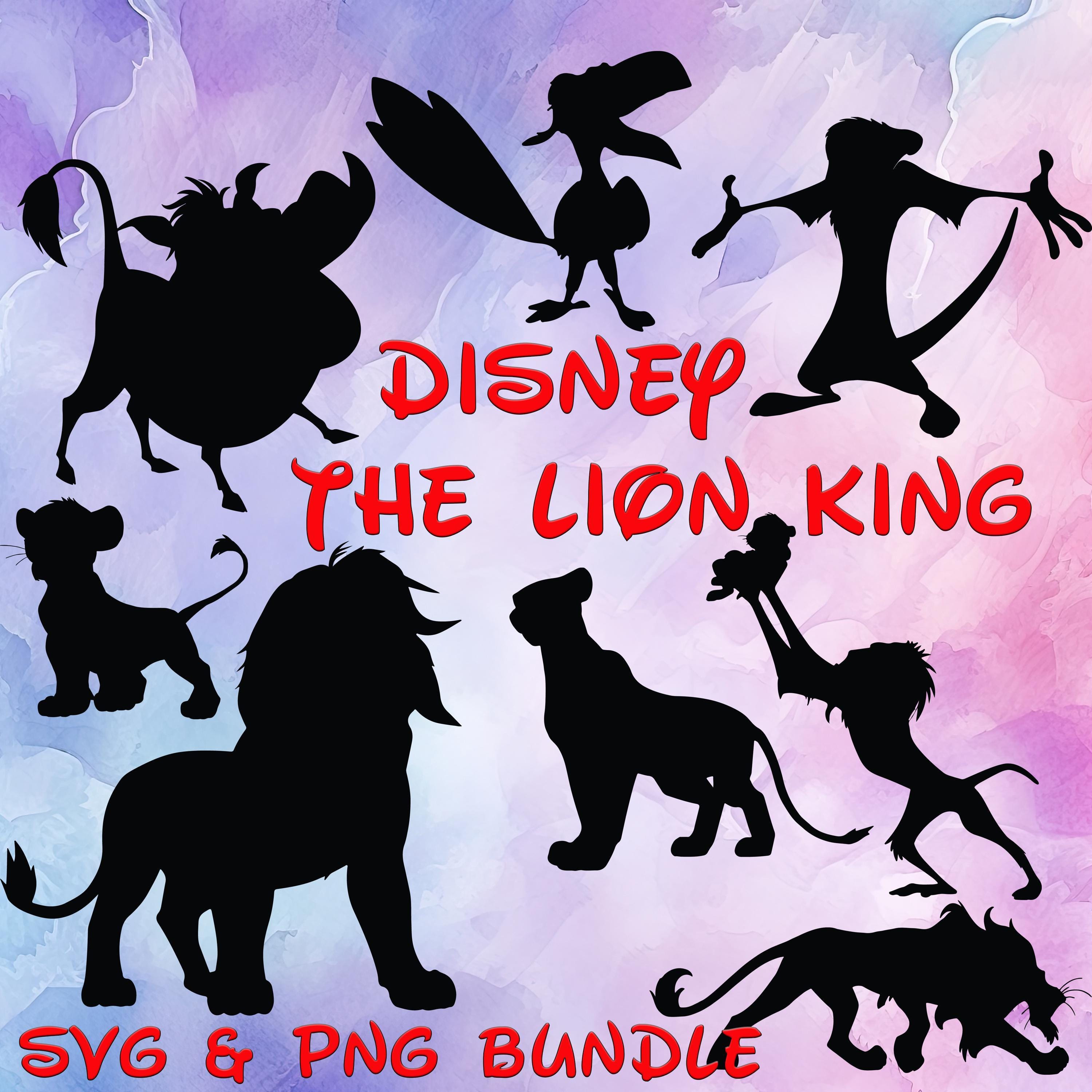 Bundle of The Lion King SVG, PNG, JPG, Simba, Nala, Rafiki, Timon, Pumba, Scar cut files, Simba svgs, Nala svg, Hakuna Matata clip art